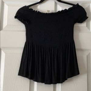 Sky and Sparrow Off the Shoulder Top